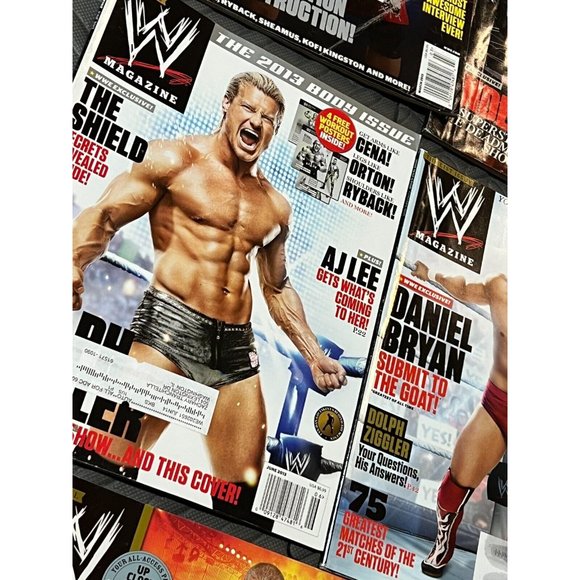 8 pc WWE Magazine Lot‎ 2013 2014 Daniel Bryan WWF Retro AEW John Cena Wrestling - Picture 7 of 12
